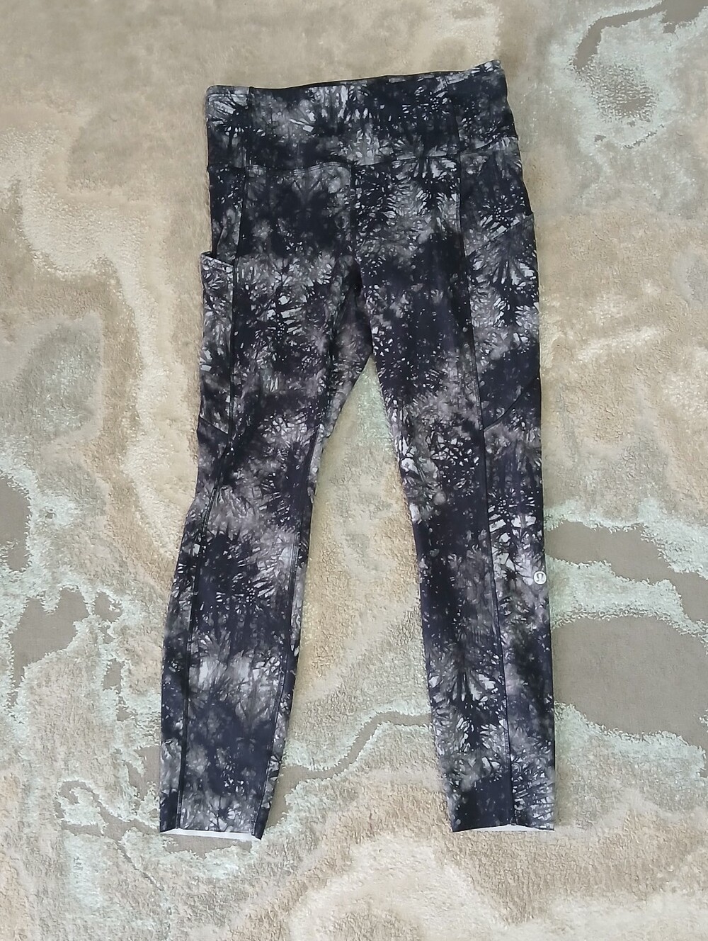 Lululemon Fast and Free High-Rise Tight 25" Nulux Ink Vapor Ice Grey Multi - Picture 4 of 10